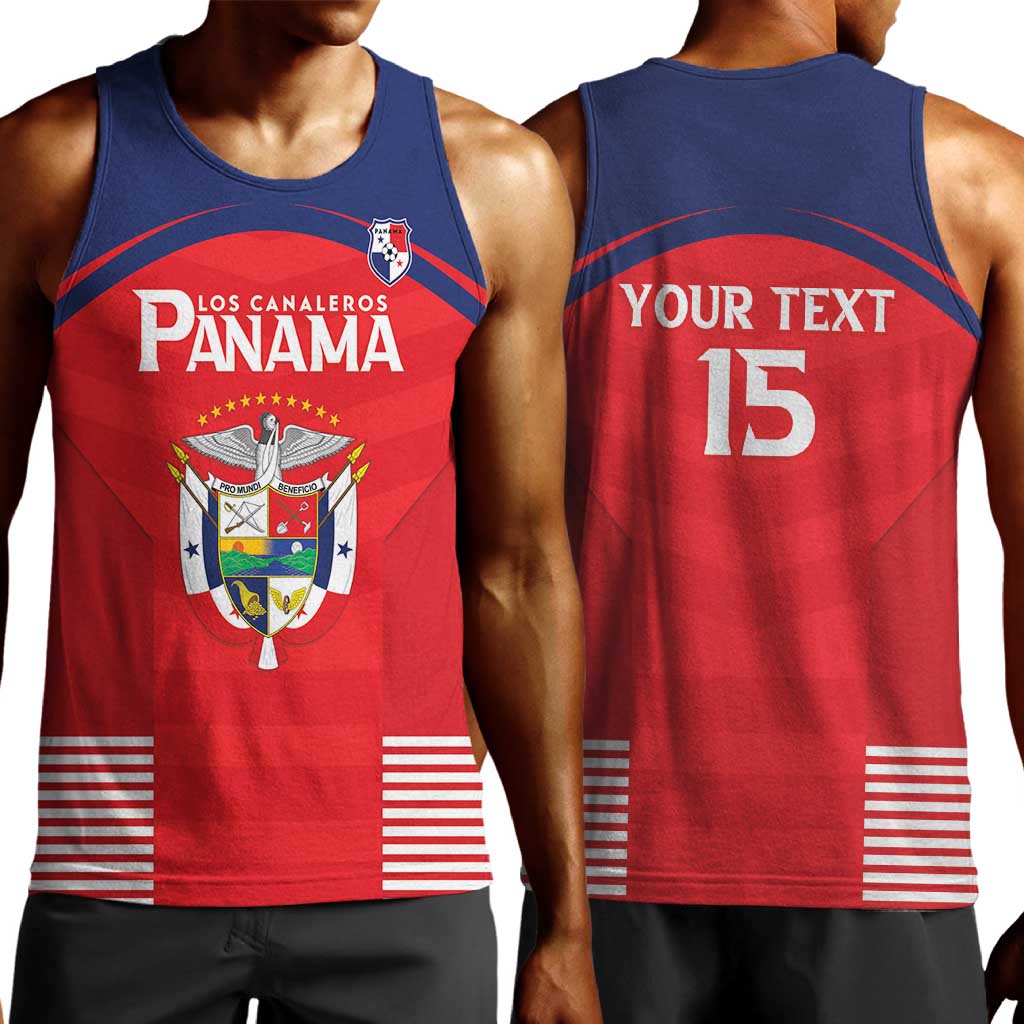 Custom Panama Football Men Tank Top Go Los Canaleros Go