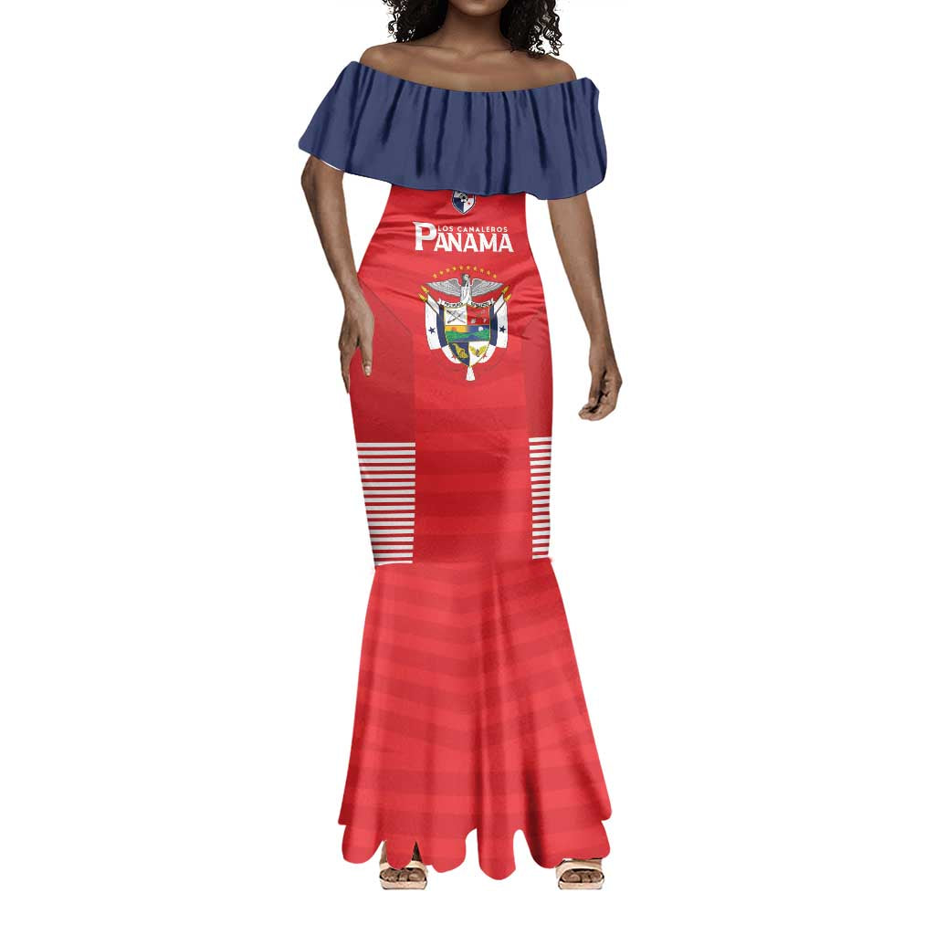 Custom Panama Football Mermaid Dress Go Los Canaleros Go