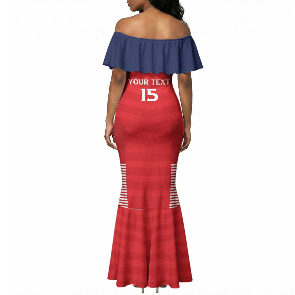 Custom Panama Football Mermaid Dress Go Los Canaleros Go