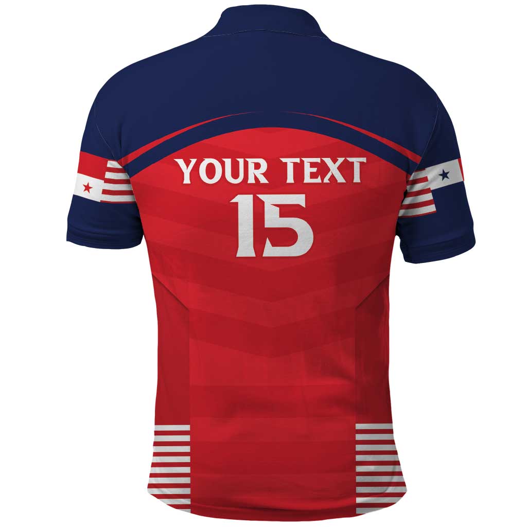 Custom Panama Football Polo Shirt Go Los Canaleros Go