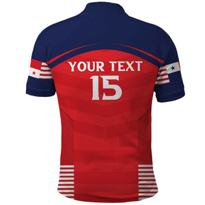 Custom Panama Football Polo Shirt Go Los Canaleros Go