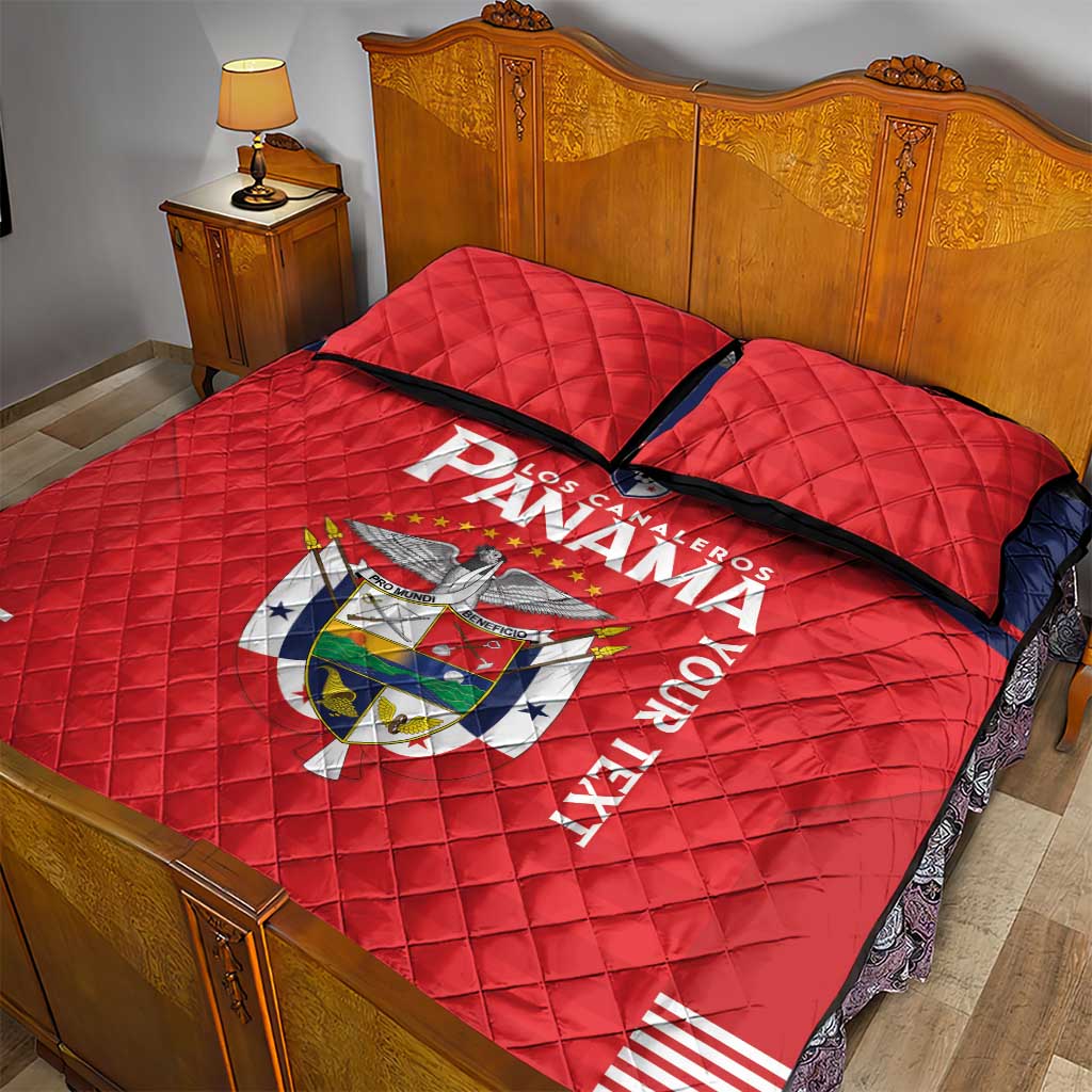 Custom Panama Football Quilt Bed Set Go Los Canaleros Go