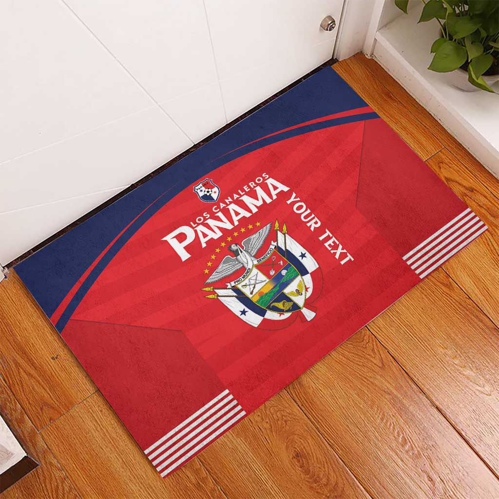 Custom Panama Football Rubber Doormat Go Los Canaleros Go