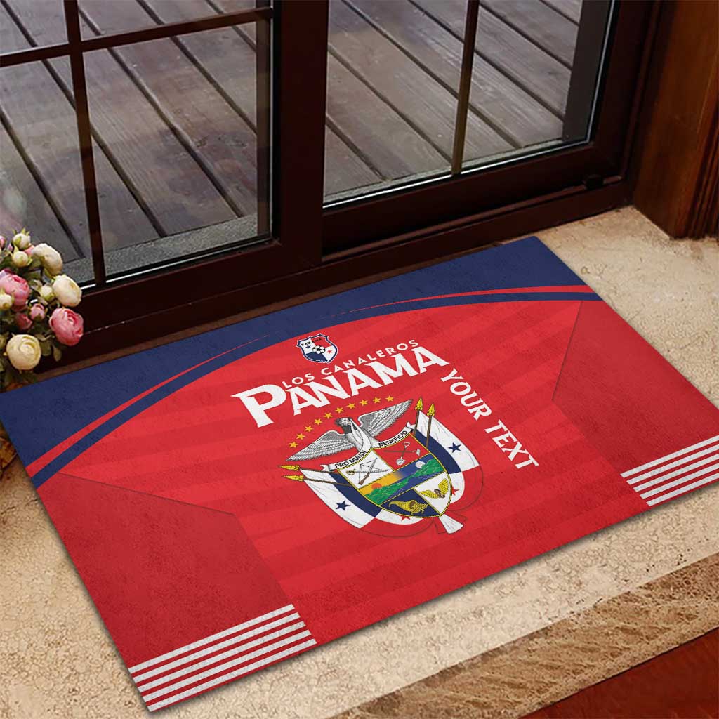 Custom Panama Football Rubber Doormat Go Los Canaleros Go