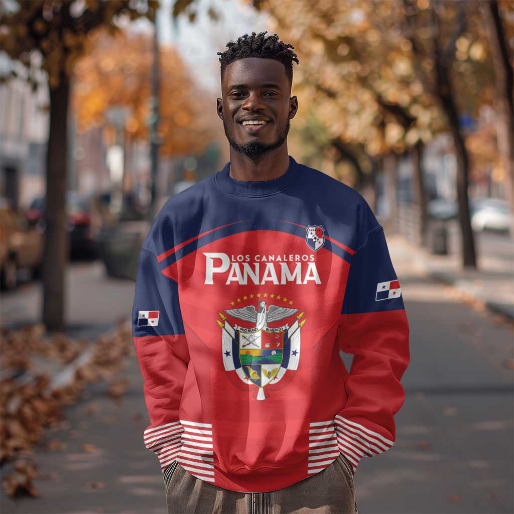 Custom Panama Football Sweatshirt Go Los Canaleros Go