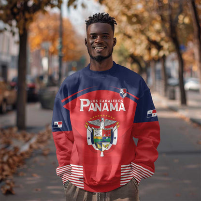 Custom Panama Football Sweatshirt Go Los Canaleros Go