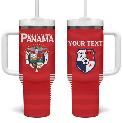 Custom Panama Football Tumbler With Handle Go Los Canaleros Go