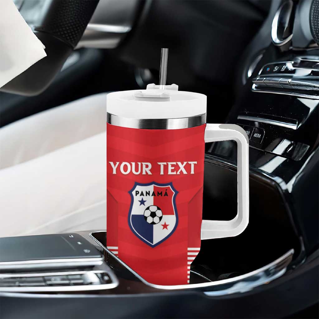Custom Panama Football Tumbler With Handle Go Los Canaleros Go