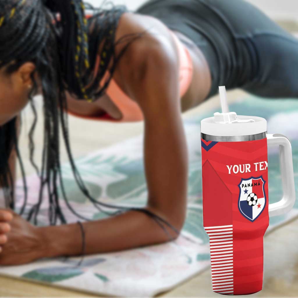 Custom Panama Football Tumbler With Handle Go Los Canaleros Go