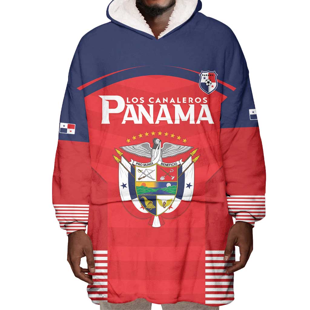 Custom Panama Football Wearable Blanket Hoodie Go Los Canaleros Go