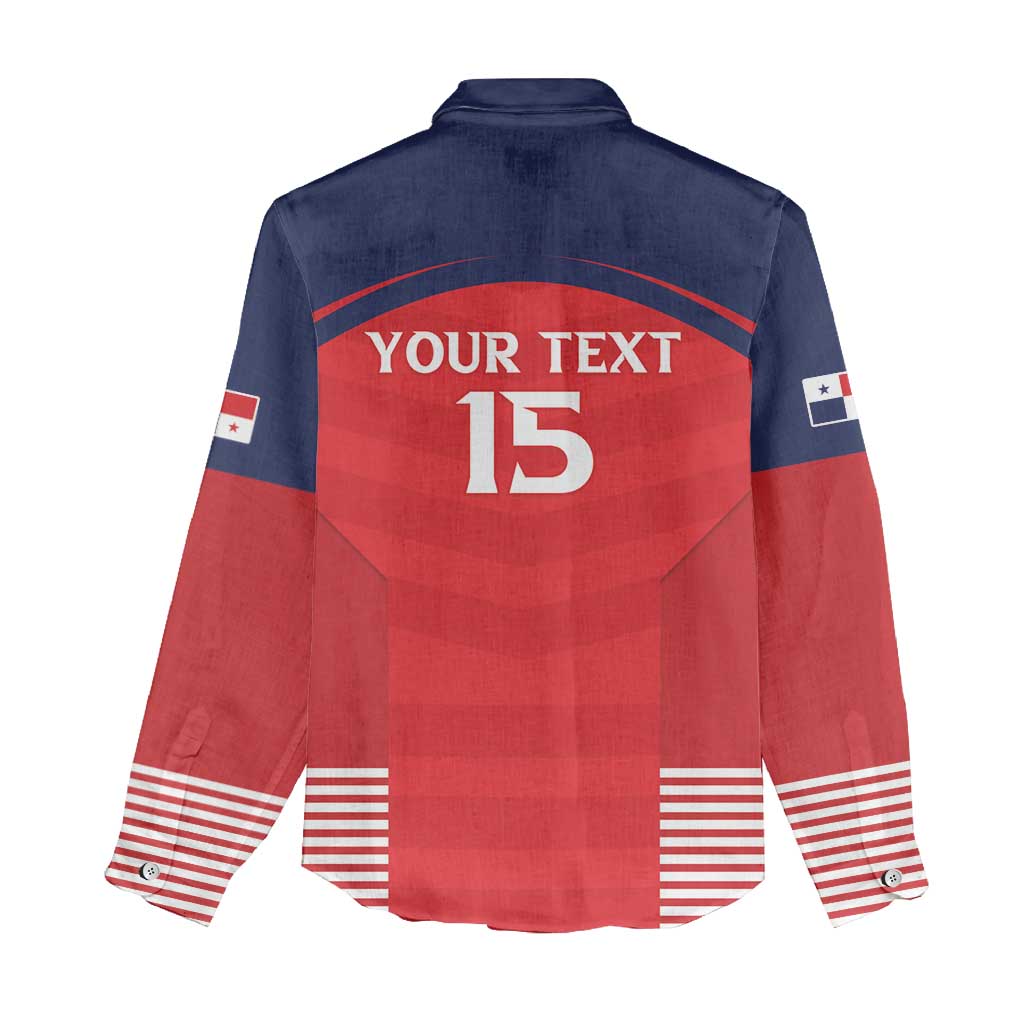 Custom Panama Football Women Casual Shirt Go Los Canaleros Go