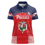 Custom Panama Football Women Polo Shirt Go Los Canaleros Go