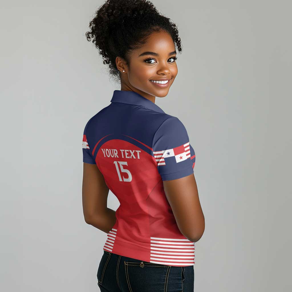 Custom Panama Football Women Polo Shirt Go Los Canaleros Go