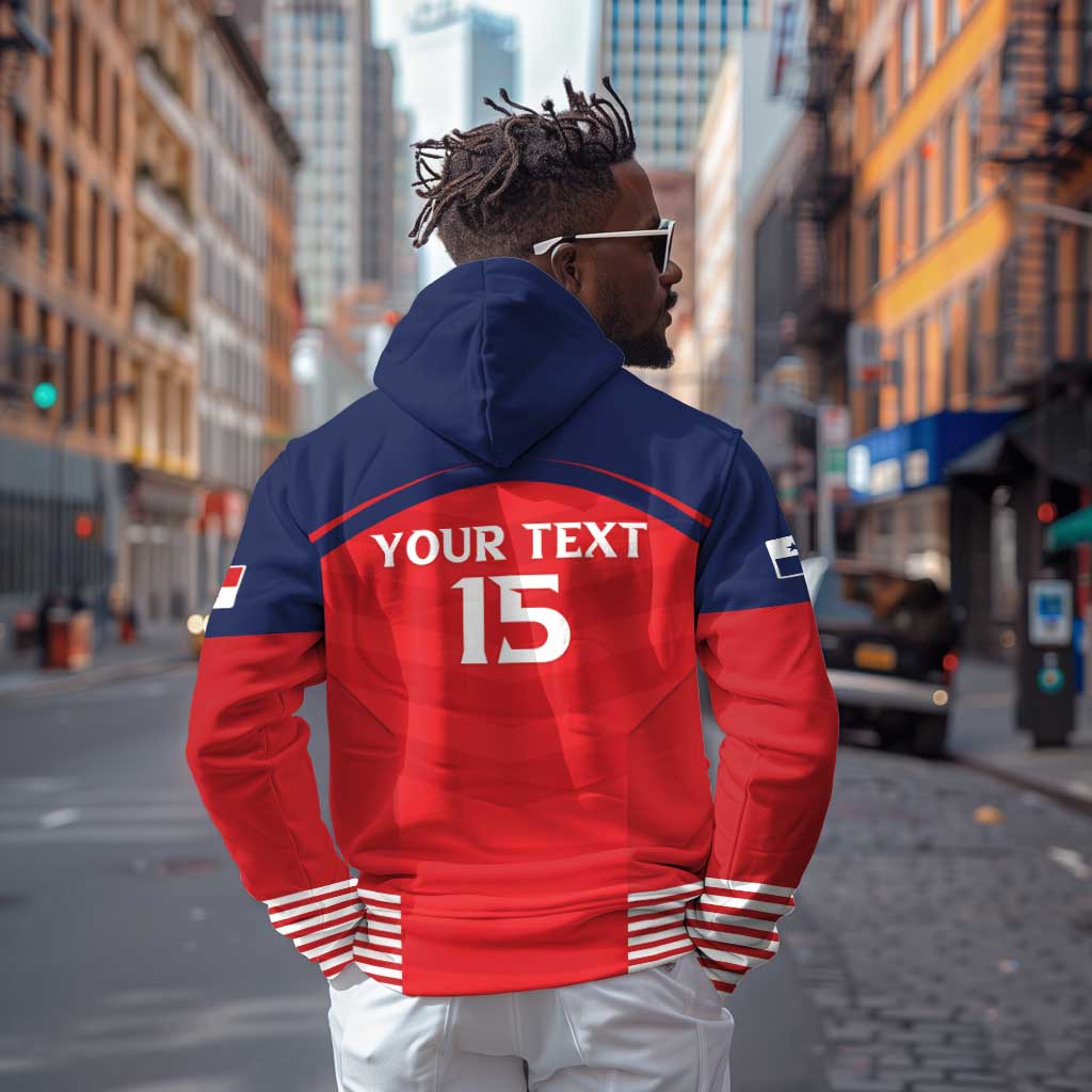 Custom Panama Football Zip Hoodie Go Los Canaleros Go