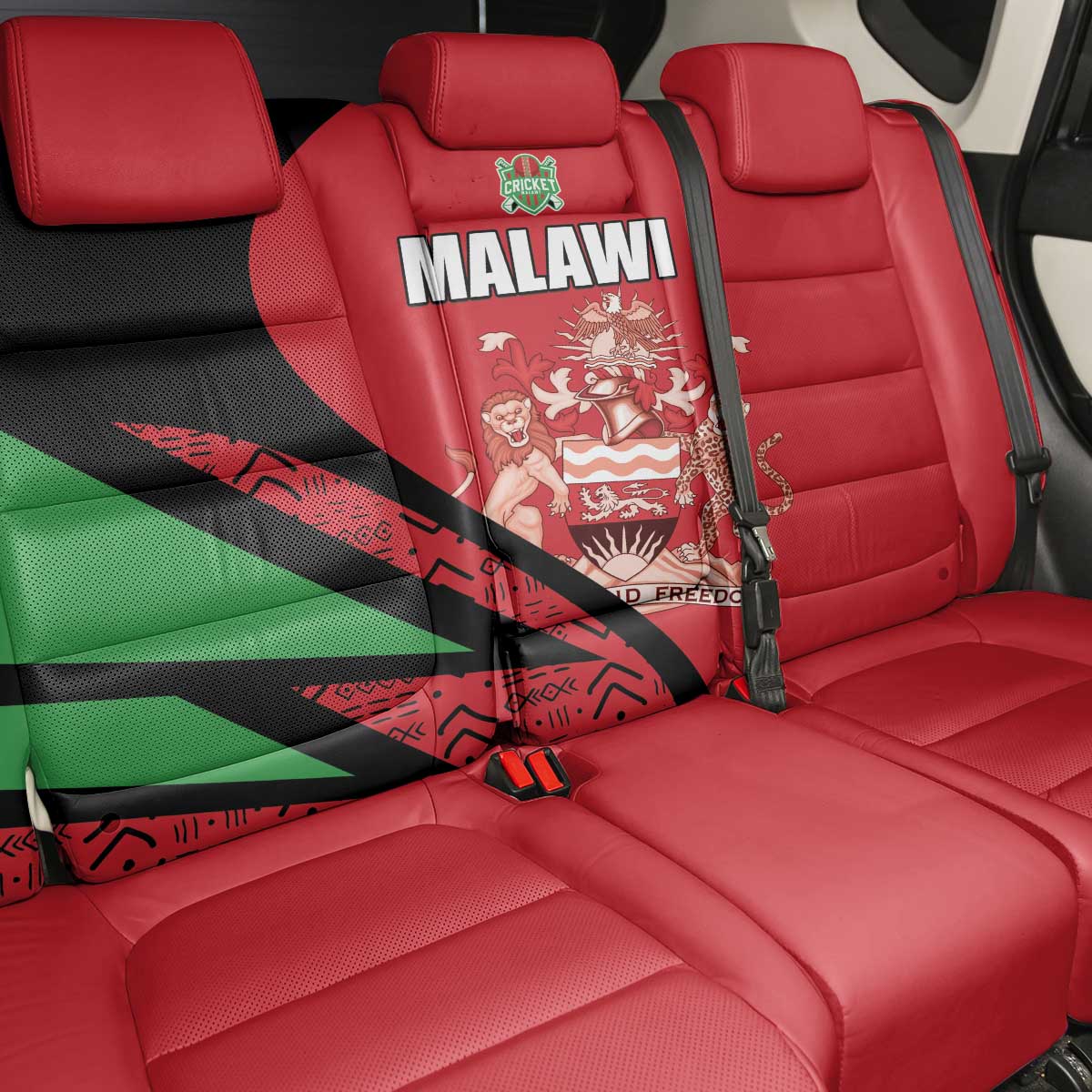 Malawi Cricket Back Car Seat Cover Go Champions Dziko la Malawi - African Pride