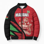 Custom Malawi Cricket Bomber Puffer Jacket Go Champions