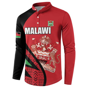 Custom Malawi Cricket Button Sweatshirt Go Champions
