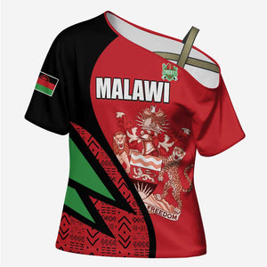 Custom Malawi Cricket Cross Shoulder Shirt Go Champions
