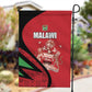 Malawi Cricket Garden Flag Go Champions Dziko la Malawi - African Pride