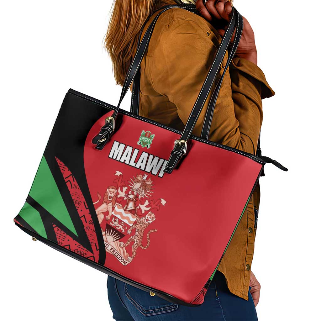 Malawi Cricket Leather Tote Bag Go Champions Dziko la Malawi - African Pride