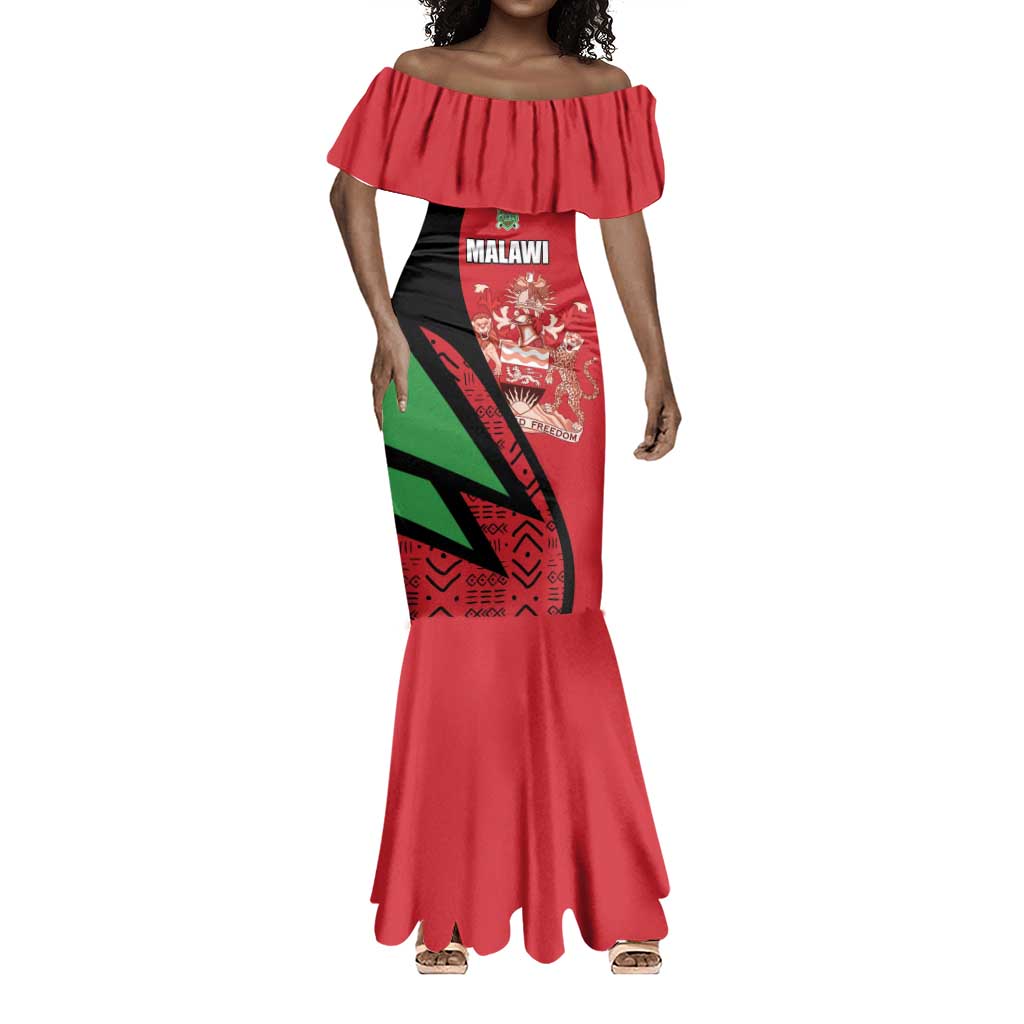 Custom Malawi Cricket Mermaid Dress Go Champions Dziko la Malawi - African Pride