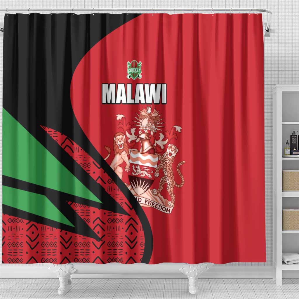 Malawi Cricket Shower Curtain Go Champions Dziko la Malawi - African Pride