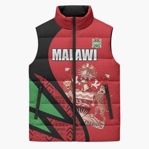 Custom Malawi Cricket Sleeveless Puffer Jacket Go Champions
