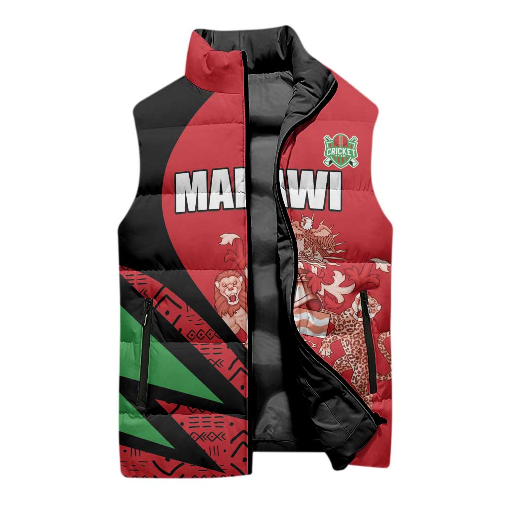 Custom Malawi Cricket Sleeveless Puffer Jacket Go Champions