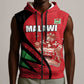 Custom Malawi Cricket Sleeveless Zip Hoodie Go Champions Dziko la Malawi - African Pride