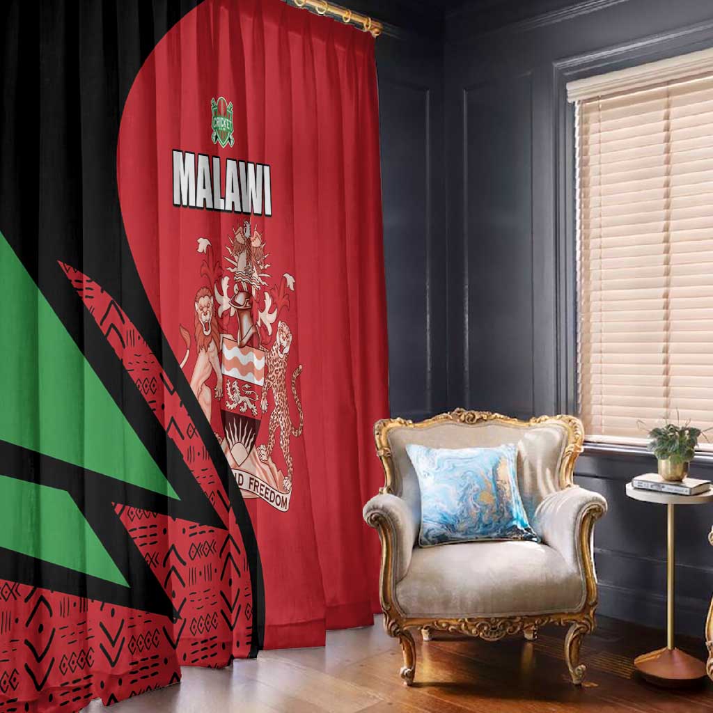 Malawi Cricket Window Curtain Go Champions Dziko la Malawi - African Pride