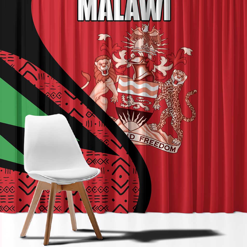 Malawi Cricket Window Curtain Go Champions Dziko la Malawi - African Pride
