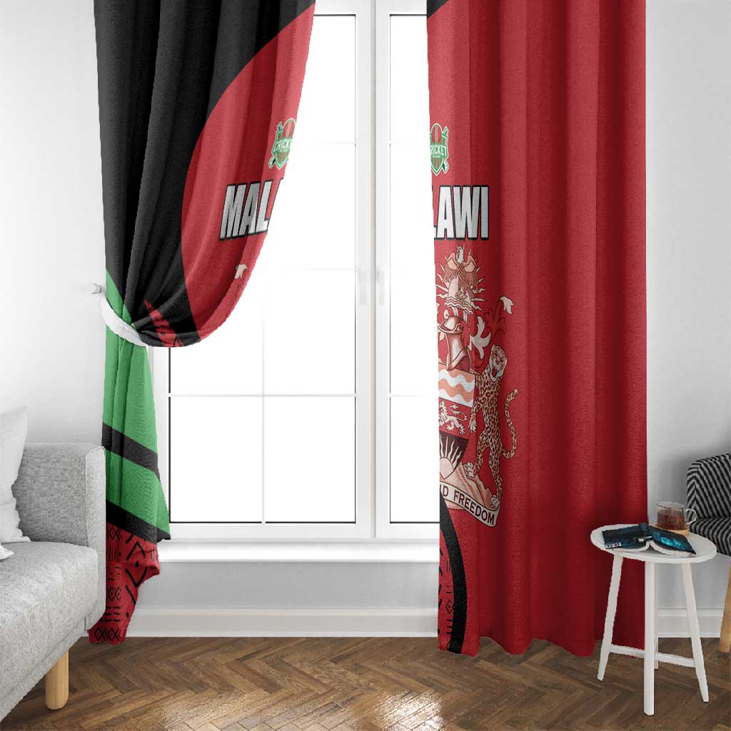 Malawi Cricket Window Curtain Go Champions Dziko la Malawi - African Pride