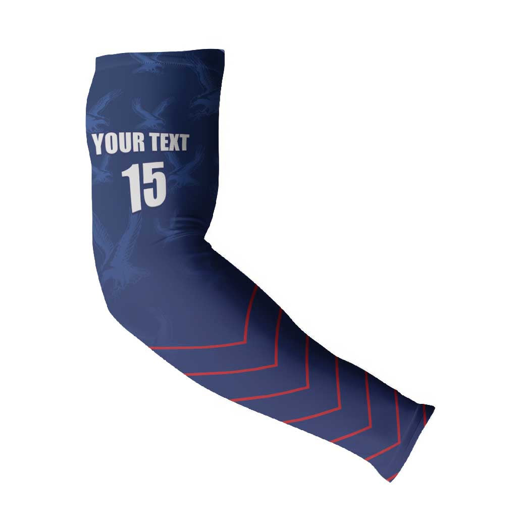 Custom Namibia Cricket Arm Sleeves Go Eagles Go
