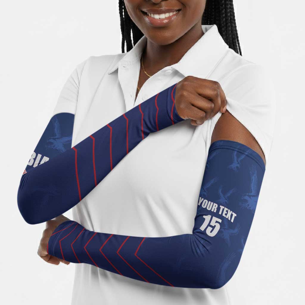 Custom Namibia Cricket Arm Sleeves Go Eagles Go