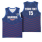 Custom Namibia Cricket Basketball Jersey Go Champions LT15