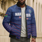 Custom Namibia Cricket Bomber Puffer Jacket Go Eagles Go