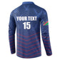 Custom Namibia Cricket Button Sweatshirt Go Eagles Go