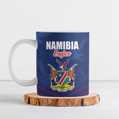 Custom Namibia Cricket Ceramic Mug Go Eagles Go
