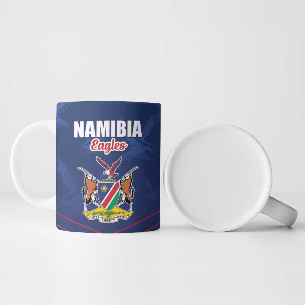 Custom Namibia Cricket Ceramic Mug Go Eagles Go