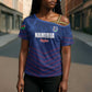 Custom Namibia Cricket Cross Shoulder Shirt Go Eagles Go