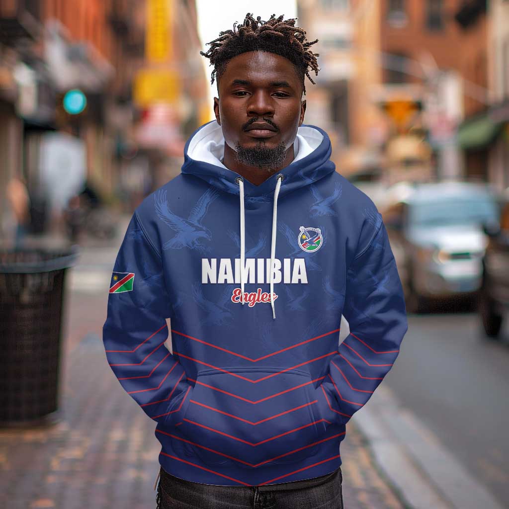 Custom Namibia Cricket Hoodie Go Champions - African Pride