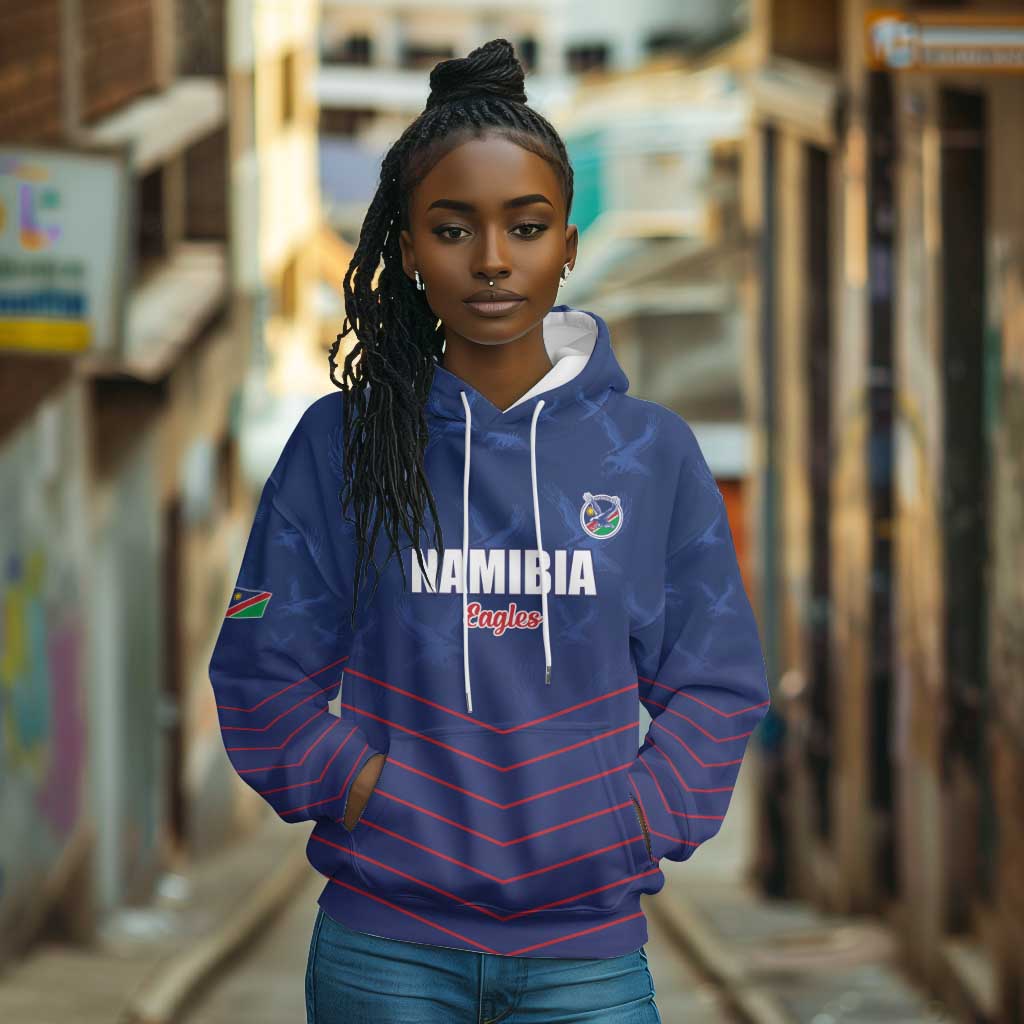 Custom Namibia Cricket Hoodie Go Champions - African Pride