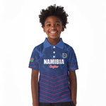 Custom Namibia Cricket Kid Polo Shirt Go Champions - African Pride
