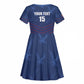 Custom Namibia Cricket Kid Short Sleeve Dress Go Champions - African Pride