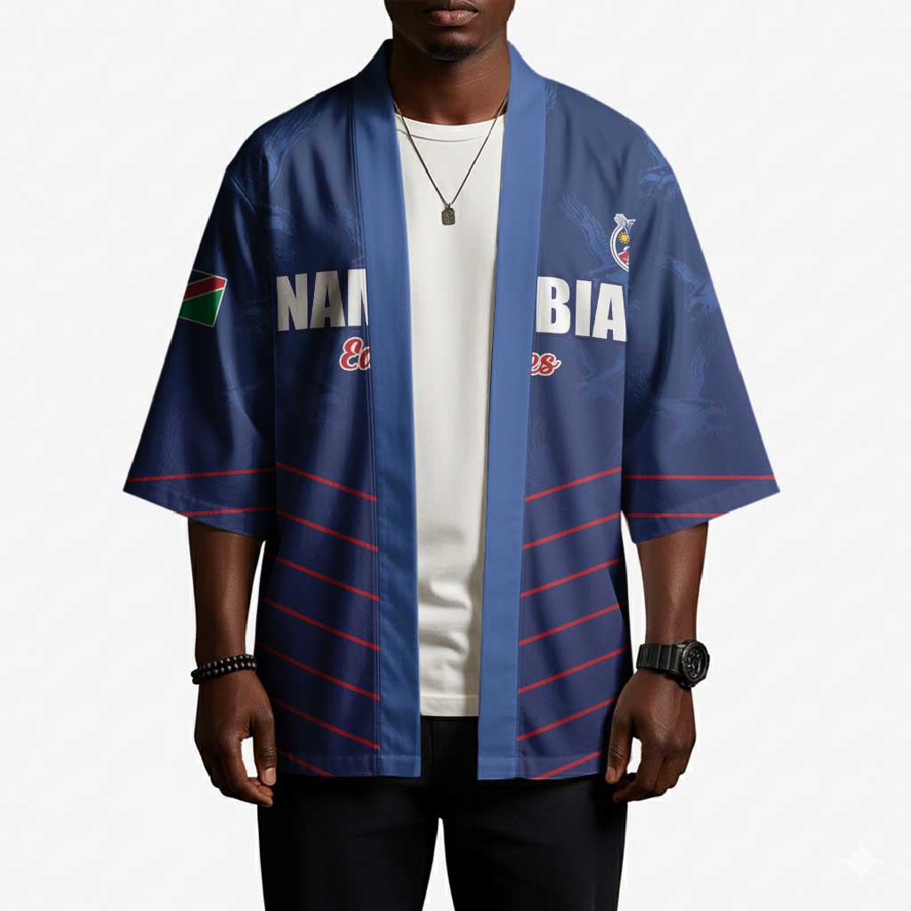 Custom Namibia Cricket Kimono Go Eagles Go