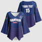 Custom Namibia Cricket Kimono Sleeve Blouse Go Eagles Go