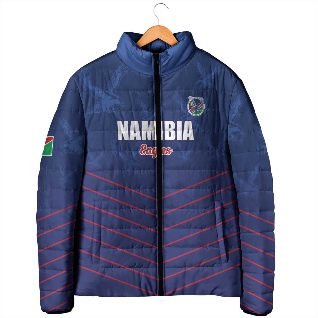 Custom Namibia Cricket Padded Jacket Go Eagles Go