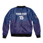Custom Namibia Cricket Sleeve Zip Bomber Jacket Go Champions - African Pride