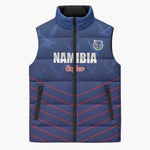 Custom Namibia Cricket Sleeveless Puffer Jacket Go Eagles Go
