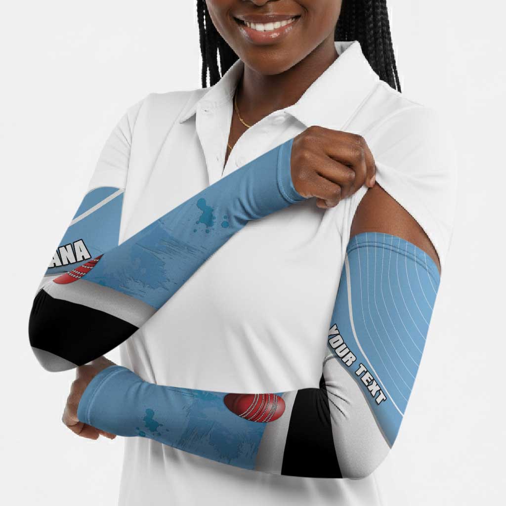 Custom Botswana Cricket Arm Sleeves Go Baggy Blues